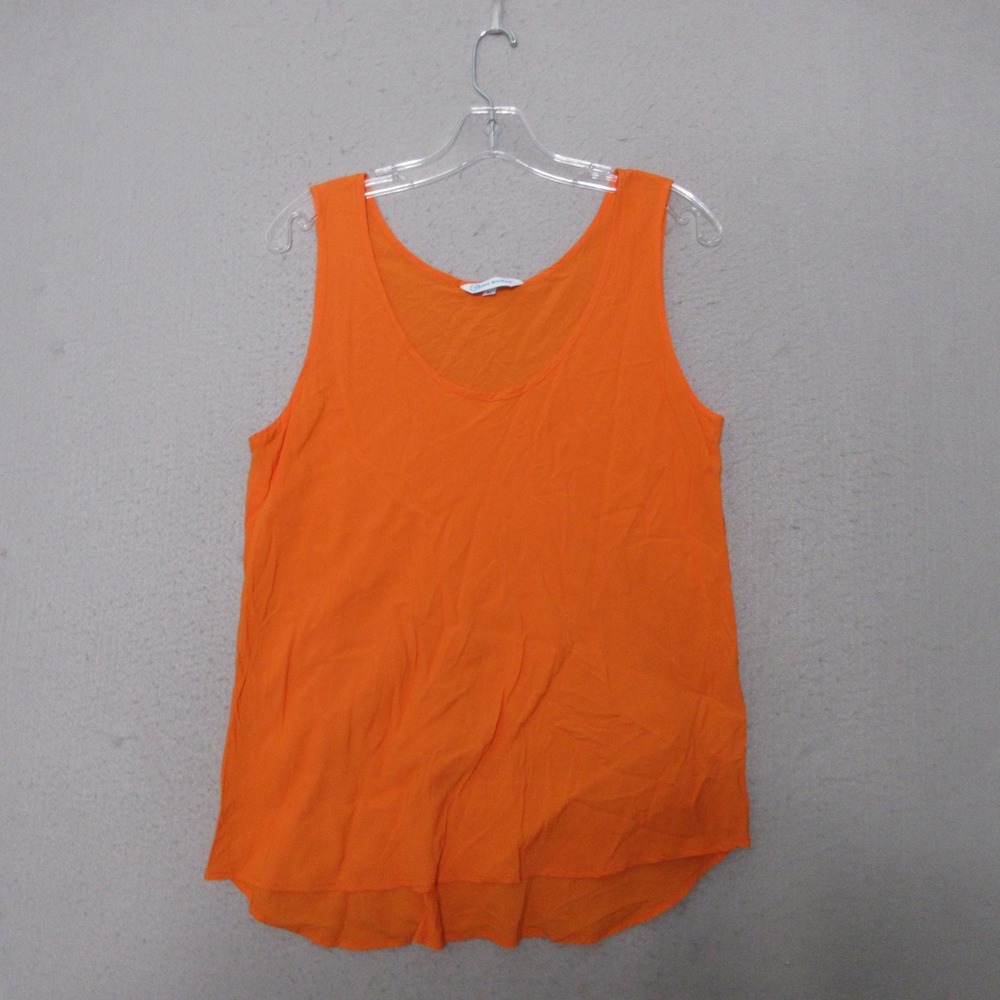 Jams World Tank Top Large Orange Rayon Made in Hawaii USA‎ Aloha Resort Beach